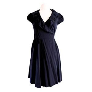 Diane von Furstenberg Wrap Dress with Cap Sleeves Sz 12